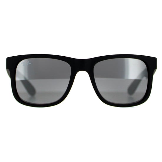 Gafas de sol Ray-Ban Justin 4165 622/6G Goma Negro Gris Espejo 51mm - Image 1