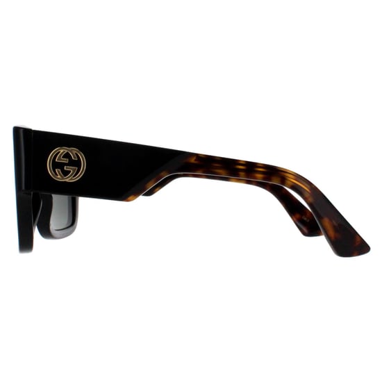 Gucci Cuadrado Mujer Negro con Habana Gris GG1663S - Image 3