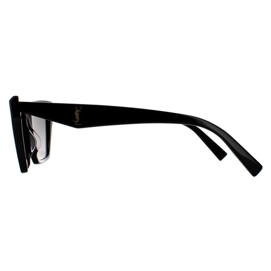 Gafas de sol Cat Eye para mujer Saint Laurent en negro y gris degradado - Image 3