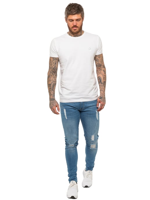 Vaqueros Enzo Skinny Ripped para hombre - Image 6
