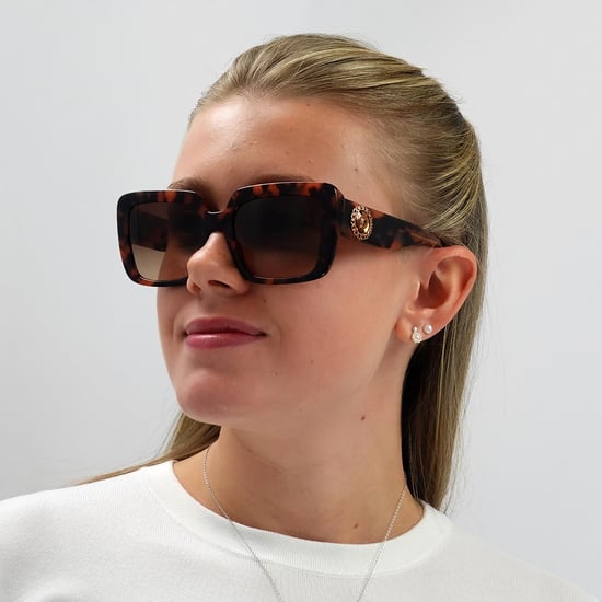 Gafas de sol graduadas Havana Brown para mujer de Versace Square - Image 5