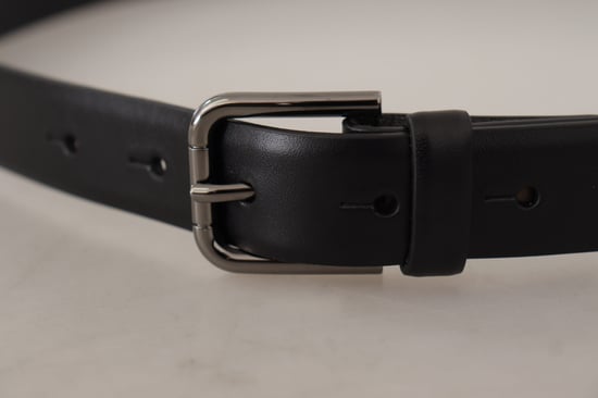 Cinturón de Cuero Negro Estilo Clásico - Image 5