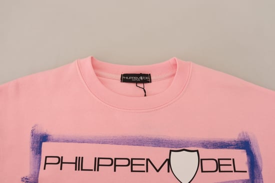 Sudadera rosa con cuello redondo - Image 5