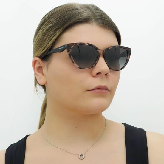 Emporio Armani Gafas Cat Eye para Mujeres Shiny Pink Havana Grey Gradient EA4162 - Image 6
