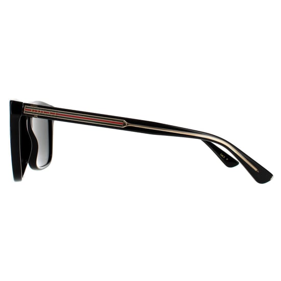 Gafas de sol polarizadas para hombre Gucci Rectangulares negras y grises. - Image 3