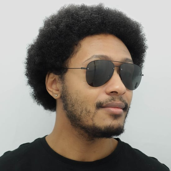 Gafas de sol unisex aviador Saint Laurent negras y grises - Image 5