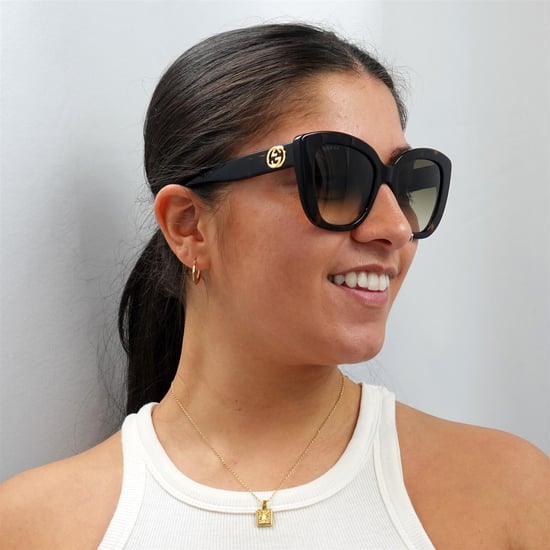 Gafas de sol Gucci Cat Eye para mujer en marrón havana con degradado - Image 6