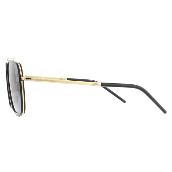 Gafas de sol DOLCE & GABBANA DG2220 02/81 Oro y Negro Marrón Gradiente Polarizadas - Image 3