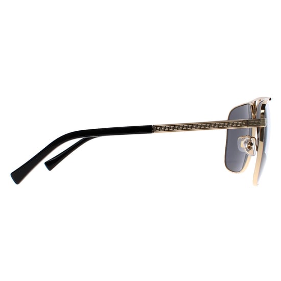 Versace Rectángulo Para Hombre Oro y Negro Mate Gris Oscuro VE2238 - Image 4
