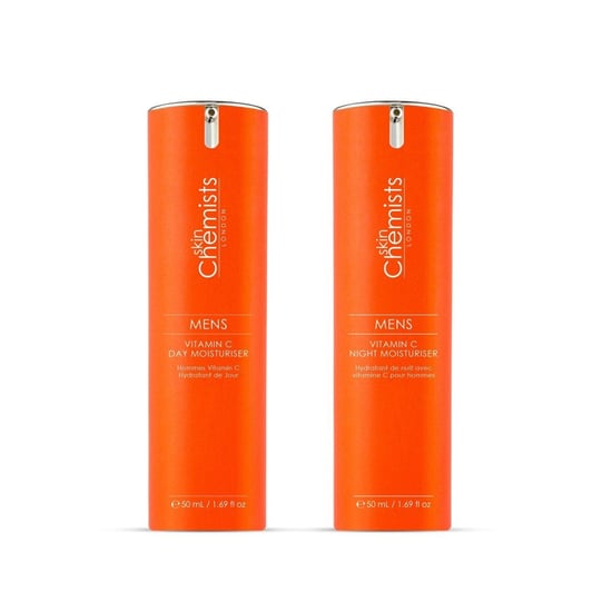 skinChemists Rutina de día y de noche con vitamina C para hombres antienvejecimiento - Image 1