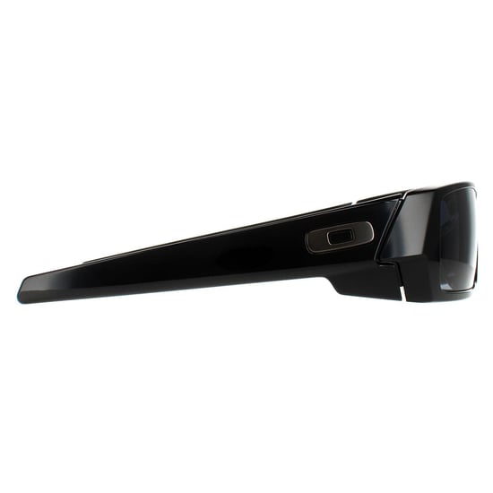 Gafas de sol Oakley Wrap para hombre en negro pulido y gris - Image 4
