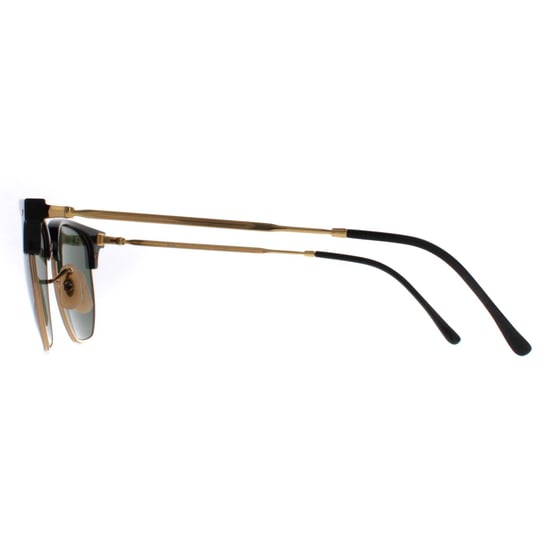 Ray-Ban Cuadradas Unisex Negro sobre Oro Verde RB4416 New Clubmaster - Image 3