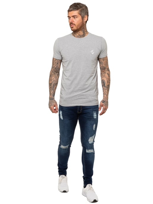 Vaqueros Enzo Skinny Ripped para hombre - Image 6