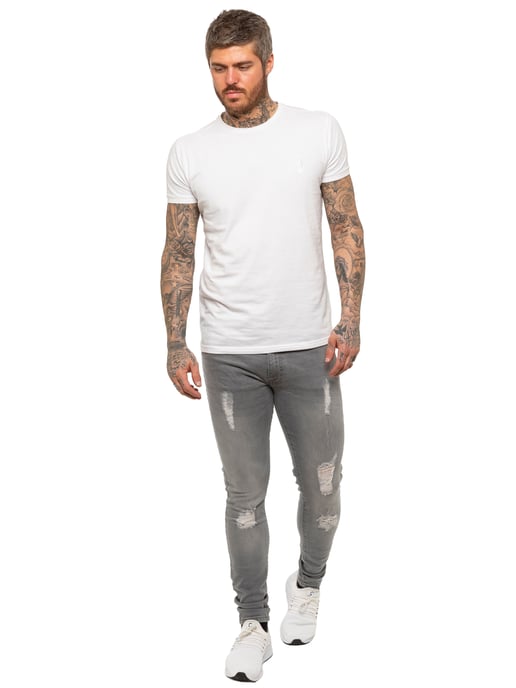 Vaqueros Enzo Skinny Ripped para hombre - Image 6
