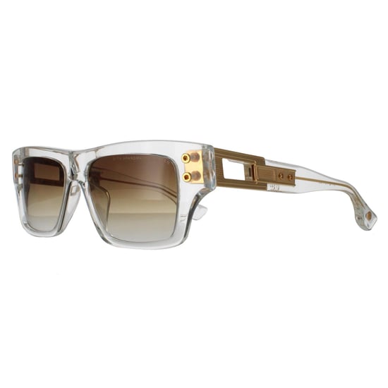 Dita Rectángulo Unisex Cristal Claro Oro Amarillo Marrón Oscuro a Claro Gradiente Gran Maestro Siete - Image 2