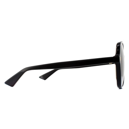 Gafas de sol cuadradas para mujer Gucci en negro y gris degradado - Image 4
