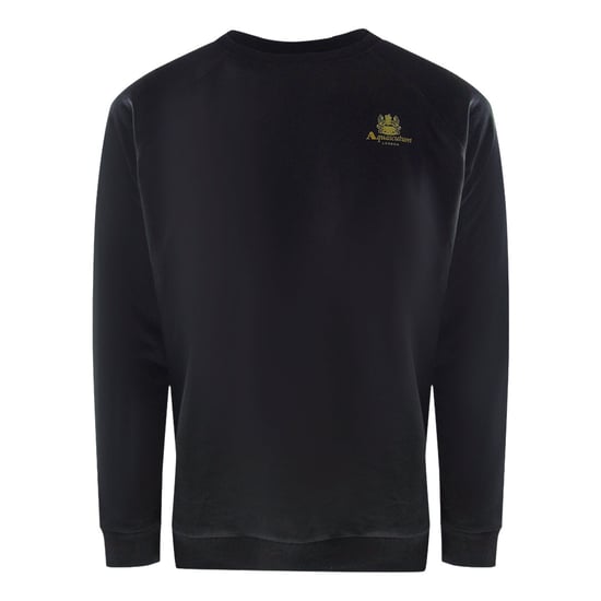 Conjunto Deportivo Aquascutum Iconic Crest Con Cuello Redondo En Negro - Image 2