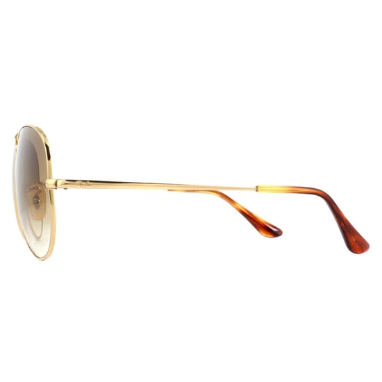 Ray-Ban Gafas de Sol Aviator Metal II RB3689 914751 Gradiente Marrón Dorado - Image 3