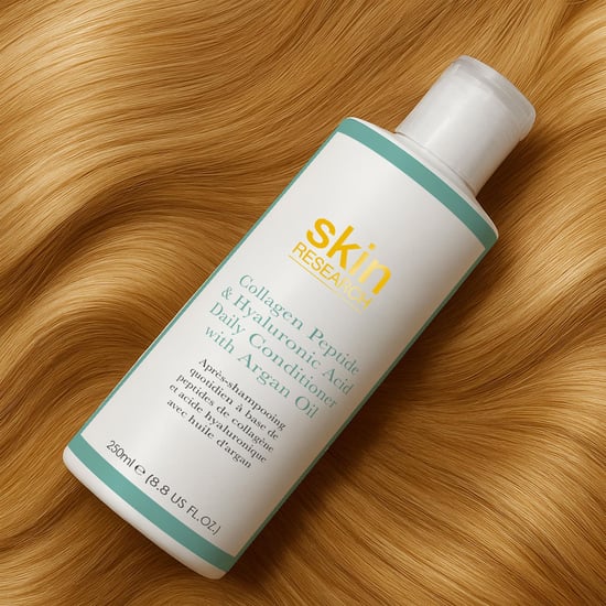 Skin Research Acondicionador diario con péptidos de colágeno y ácido hialurónico con aceite de argán 250 ml - Image 3