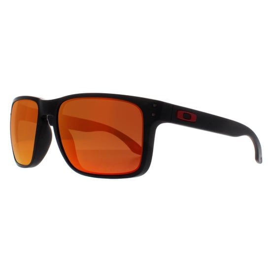 Gafas de sol Oakley Square para hombre Matt Black Prizm Ruby - Image 2