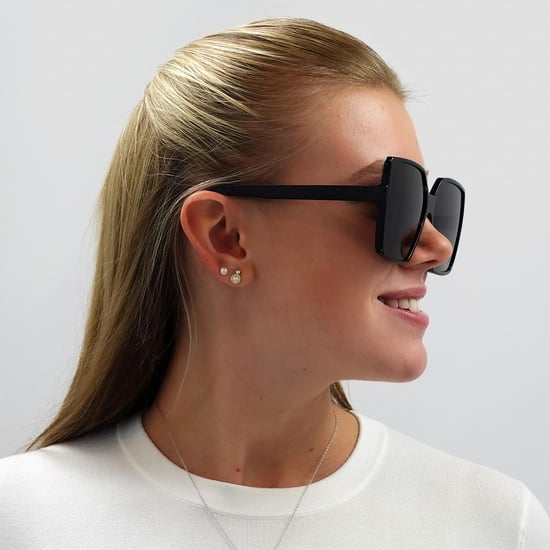Gafas de sol cuadradas para mujer en negro y gris de Saint Laurent - Image 5