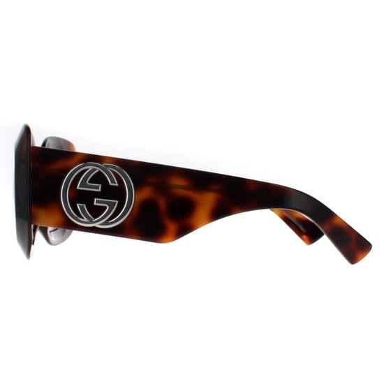 Gucci Square Womens Habana con Plata Marrón GG1695S - Image 3