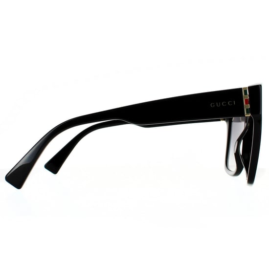 Gafas de sol Gucci Square para mujer en negro y gris degradado - Image 4