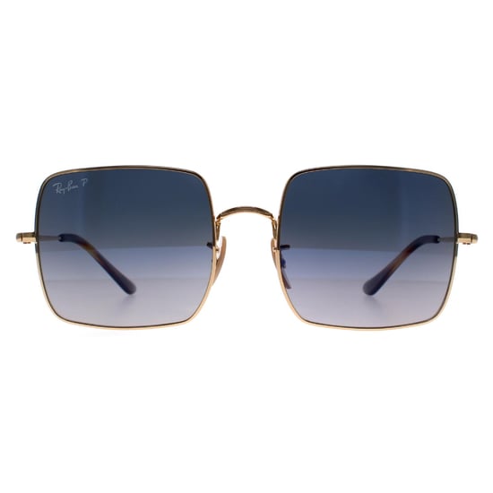 Gafas de sol Ray-Ban Square RB1971 914778 oro pulido azul gris degradado polarizadas - Image 1