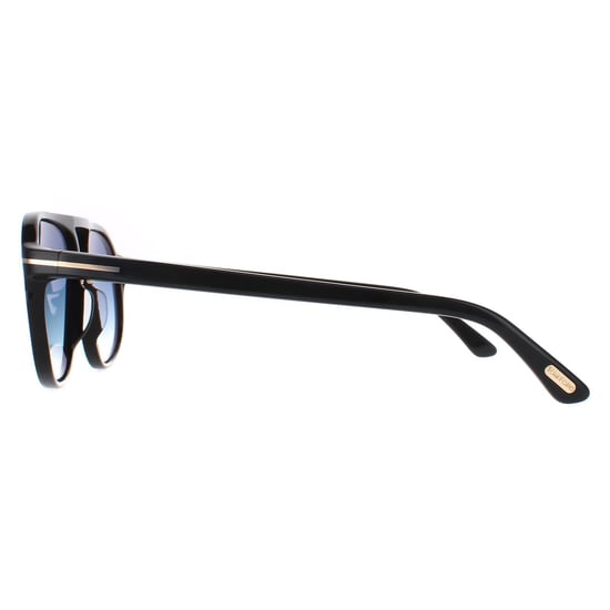 Tom Ford 0447 Jacob 01P Gafas de sol Negro Brillante Azul d�grad� - Image 3
