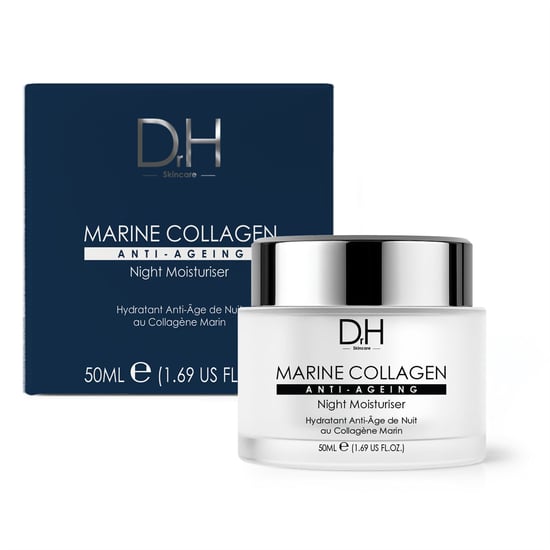 Dr H Crema hidratante de noche antiedad con colágeno marino 50 ml - Image 1