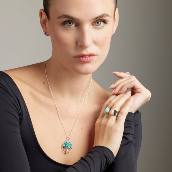 Anillo Luxenter sheak agata azul - Image 2