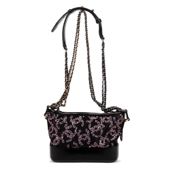 Chanel Gabrielle Sequins  en Negro Lienzo - Image 4