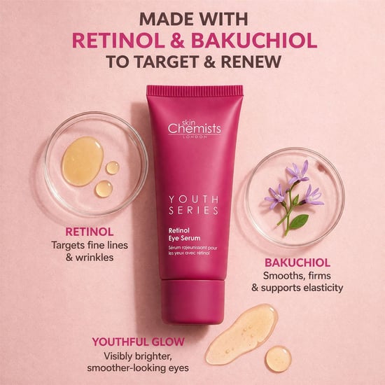skinChemists Sérum contorno de ojos antiedad con retinol y bakuchiol 15 ml - Image 5