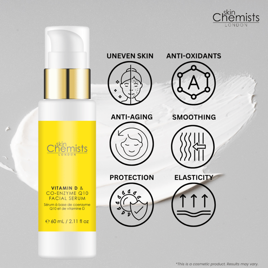 skinChemists Sérum antiedad con vitamina D, coenzima Q10 y vitamina D, 50 ml. - Image 3