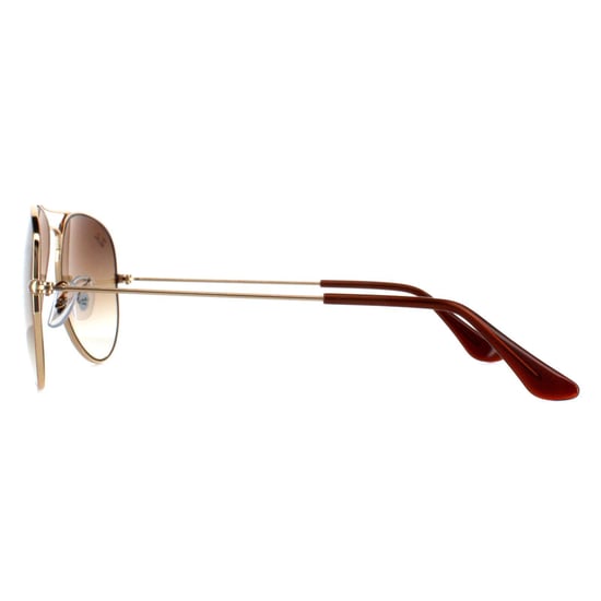 Gafas de sol Ray-Ban Aviator unisex en degradado marrón dorado RB3025 - Image 3