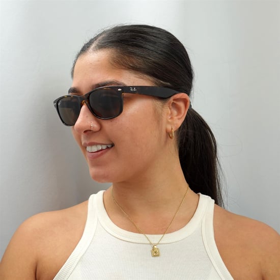 Gafas de sol Ray-Ban New Wayfarer 2132 902/57 Tortoise Marrón Polarizadas 55mm - Image 6