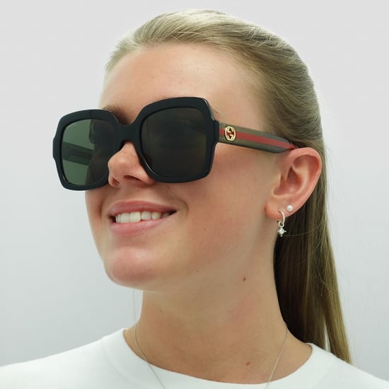 Gafas de sol Gucci GG0036SN Negro brillo verde y rojo-verde - Image 6