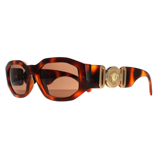 Gafas de sol Versace rectangulares unisex havana marrón oscuro VE4361 - Image 2