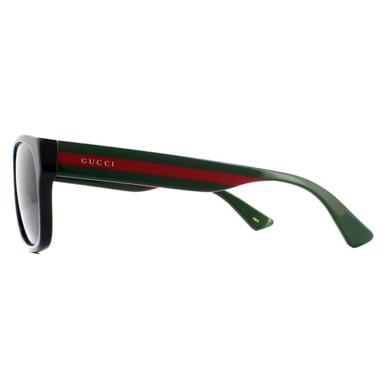 Gucci gafas de sol rectángulo Negro verde rojo gris - Image 3