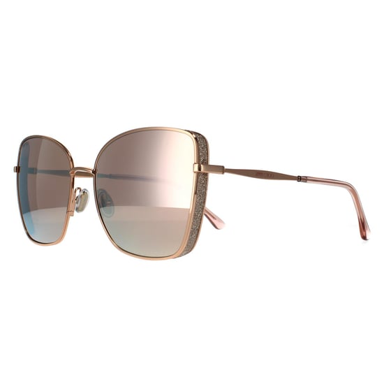 Jimmy Choo Alexis DDB SQ gafas de sol de oro rosa - Image 2