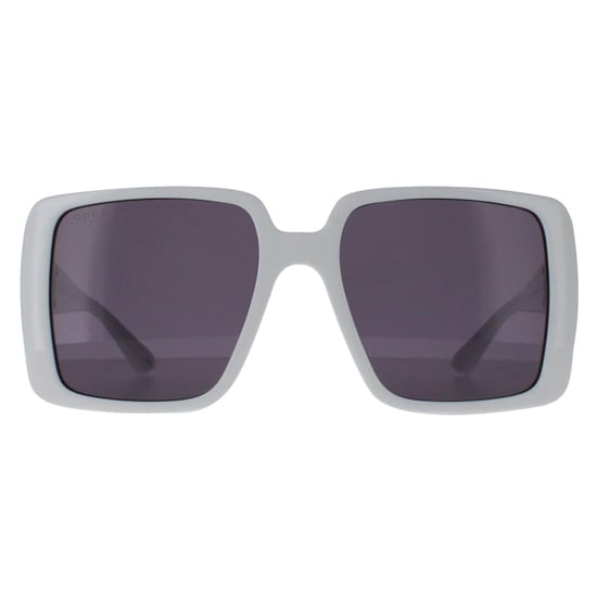 Gucci Cuadrado Mujer Blanco con Plata Gris Oscuro GG1692S - Image 1