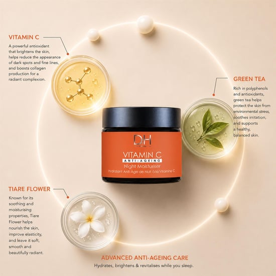 Dr H Crema hidratante de noche antiedad con vitamina C 60 ml - Image 3