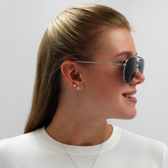 Gafas de sol Bally by0038-d 16a gris plata espejadas - Image 5