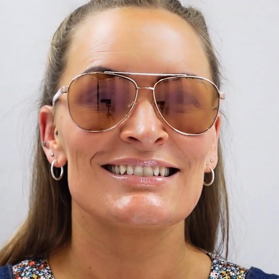 Gafas de sol Michael Kors Aviator Womens Rose Gold Brown Gradient - Image 5