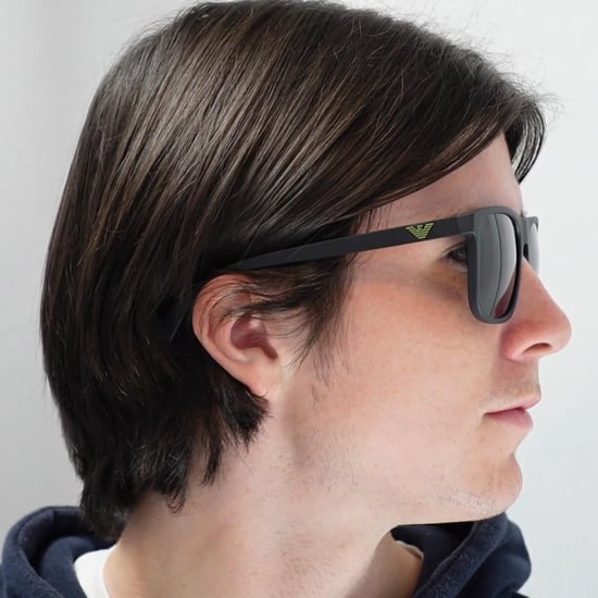 Emporio Armani Gafas de Sol EA4129 504287 Negro Mate Gris Gradiente - Image 6