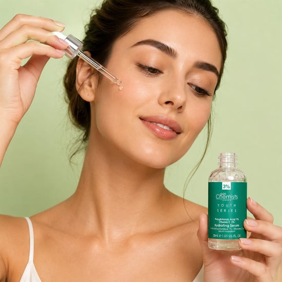 skinChemists Sérum hidratante antiedad con ácido poliglutámico al 1% y vitamina C al 3%, 30 ml. - Image 5