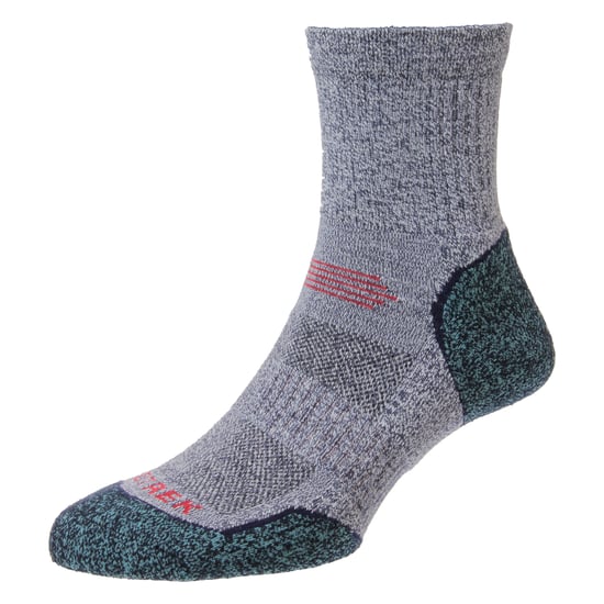 Calcetines de senderismo para hombre Coolmax de caña corta, que absorben la humedad y con soporte para el arco. - Image 2
