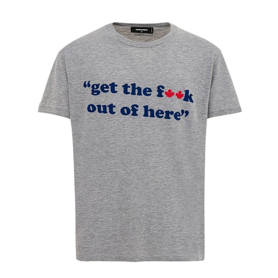 Camiseta de algodón gris Dsquared² - Image 1