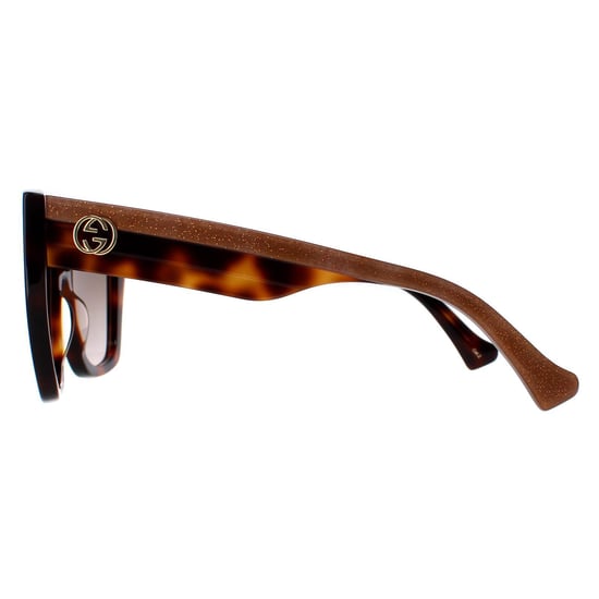 Gafas de sol Gucci GG1300S 003 havana cristal degradado marrón - Image 3