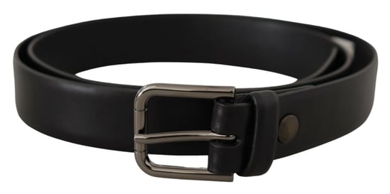 Cinturón de Cuero Negro Estilo Clásico - Image 1